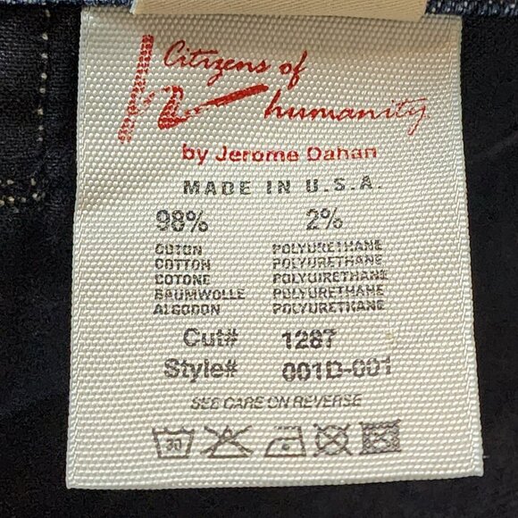 Citizens of Humanity by Jerome Dahan Bootcut Jeans 29 Made in USA - Picture 5 of 13
